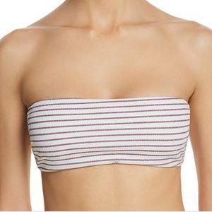 Tori Praver Royals Top Rose Gold Metallic Stripe Sz S NWT